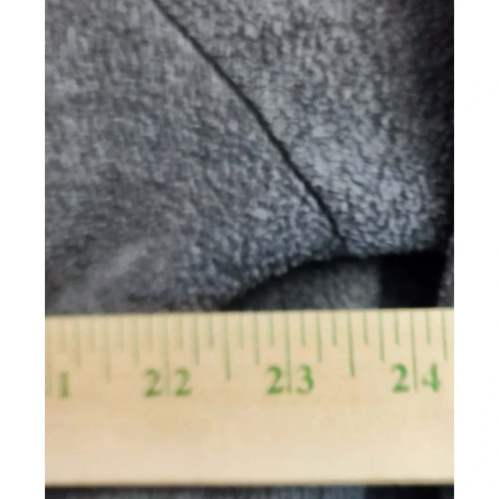Gap XL Gray Fleece Jacket Full Zip Sherpa Trim‎ Gorpcore Outdoors Cozy Warm Coat